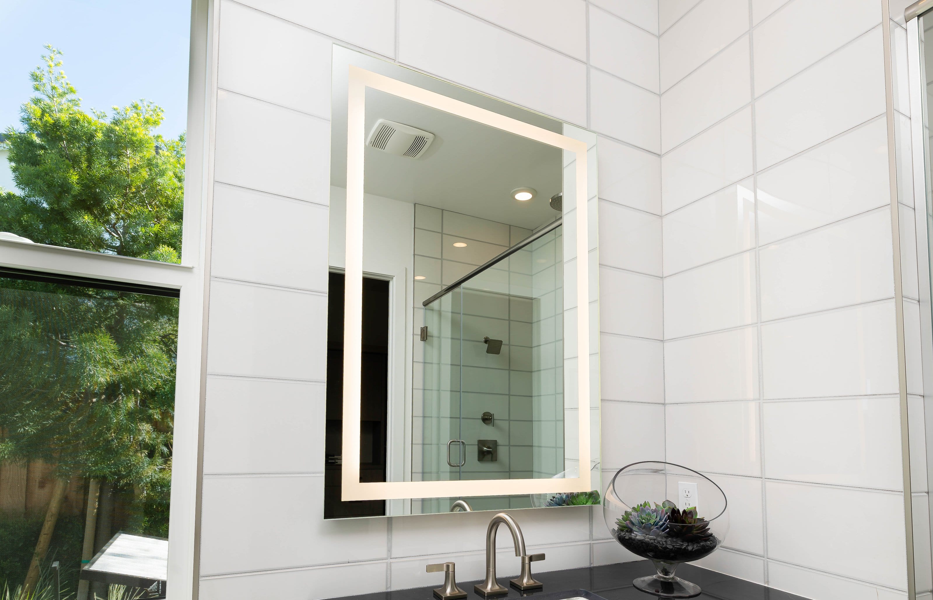 Custom mirror installation